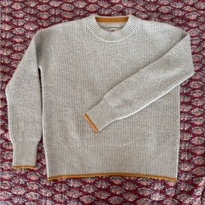 Faberty brand waffle knit crewneck sweater